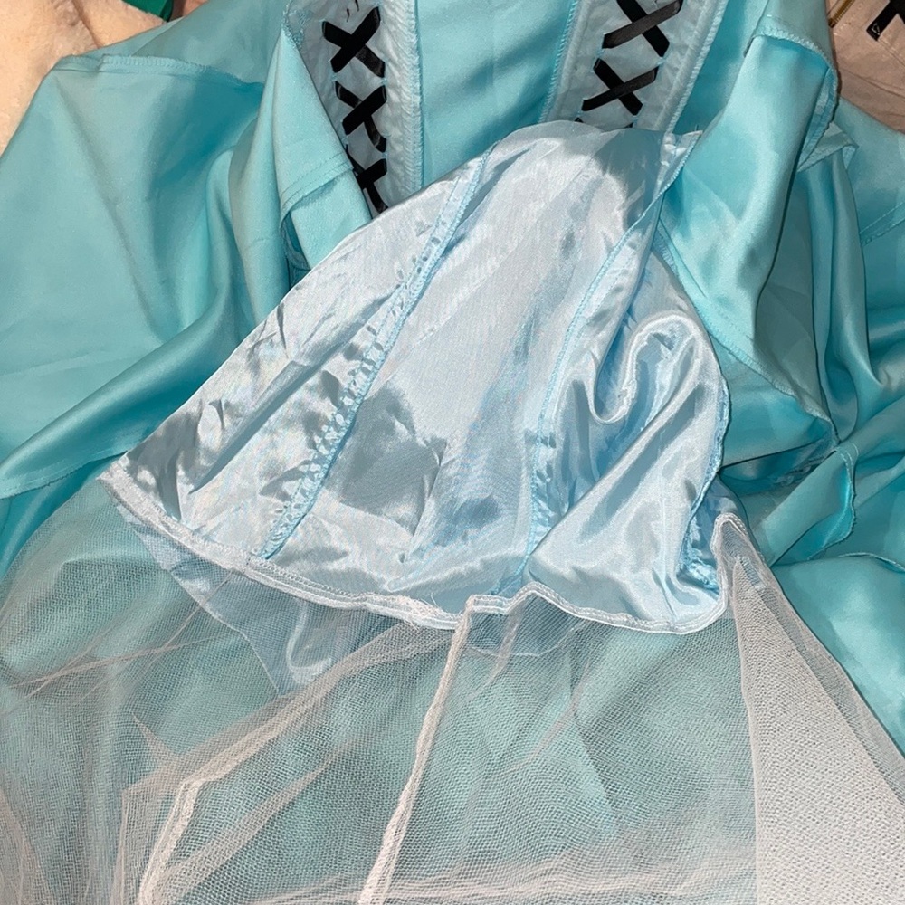 Gunne Sax 5/6 Jessica McClintock Strapless Prom Homecoming Formal Gown - Picture 7 of 16